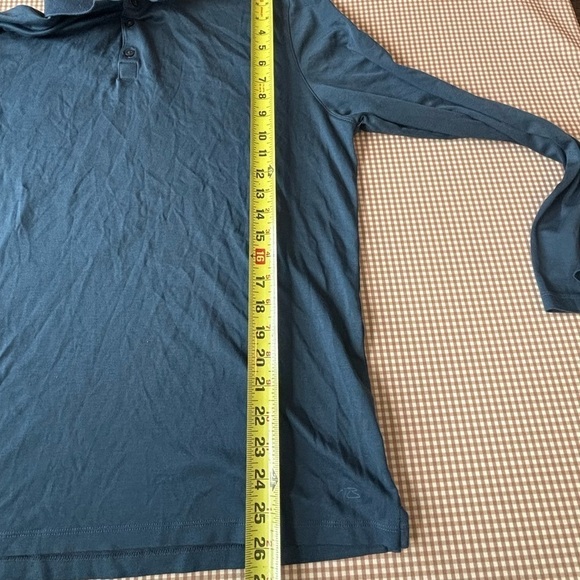 ROBERT BARAKETT THE BARAKETT LONG-SLEEVE POLO-night Teal. Size XXL - Picture 10 of 15